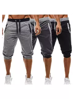 Shorts de praia de algodão preto masculino, bermudas de suor casual masculino, roupas clássicas, moda verão, novo 2023 na internet