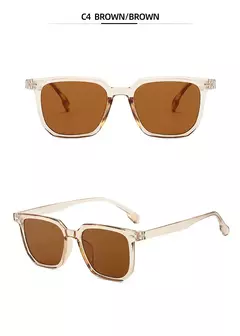 Óculos de sol quadrados retrô para homens e mulheres, óculos clássicos, alta qualidade, moda feminina, novo, 2024 - comprar online