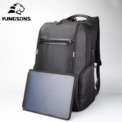 Kingsons bolsa masculina à prova d'água, mochila para laptop de 17 polegadas com carregamento usb externo, mochila antifurto para laptop, multicamadas na internet