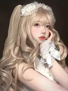 Aosiqueen perucas de cabelo sintético cosplay peruca com franja ondulado traje perucas para mulheres longo dois garra clipe rabo de cavalo peruca lm - loja online