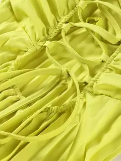 Vestido longo plissado sem alças feminino, Elegante, Sem alças, Fita, Plissado, Sexy, Sem mangas, Sem encosto, Lady, Festa à noite, Novo, Verão, 2022