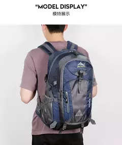 Mochila de viagem impermeável de nylon para homens, mochila de viagem casual ao ar livre, senhoras caminhadas camping montanhismo, sacos esportivos para jovens, novo - loja online