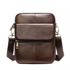 Luufan-bolsa de ombro de couro genuíno masculina, pequenos sacos mensageiro, mini bolsa tiracolo de viagem masculina, nova moda, 2020 na internet