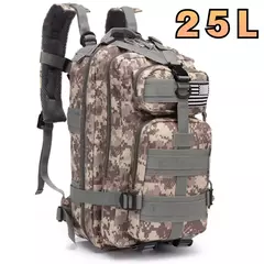 Impermeável Trekking Fishing Hunting Bag, Mochilas ao ar livre, Tactical Sports, Camping, Caminhadas Mochila resistente, 25L, 50L