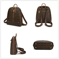 Mochila de couro urbano para mulheres, impressão estética, palavra Bagpack, sacos de viagem bonitos, moda de luxo, menina sacos, designer - loja online