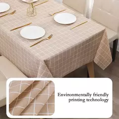 Toalha de mesa xadrez impermeável, mesa à prova de óleo, toalha de mesa moderna nórdica, decoração de móveis, festa em casa, Ins - comprar online