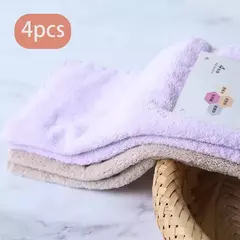 Imagem do 25x25cm 4 peças ultra-finas de fibra doméstica limpeza rosto desenhos animados de alta qualidade misturado com toalhas cachecol de toalha infantil