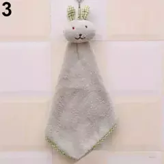Toalha de banho de coelho dos desenhos animados para crianças, velo macio, pelúcia coral, limpeza de banho suspensa, toalha de mão do berçário - loja online