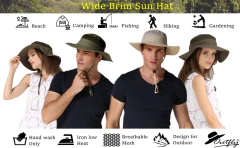 Chapéu de balde para homens e mulheres, protetor solar de pescador, Chapéu Panamá Sol, Rede Respirável de Pesca, Chapéu Grande de Secagem Rápida, Chapéu Caminhada