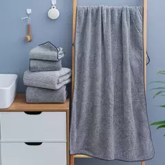 Toalhas De Banho De Microfibra Espessada Para O Corpo, Toalha De Esportes De Ginástica, Robe De Banho Para Spa, Home Beath - Wolf Magazine
