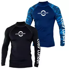 Apertado manga longa mergulho camisetas masculinas, natação Rash Guard Swimwear, proteção UV Surf Vestuário, Beach Floatsuit Tops na internet