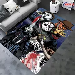 2025 novo 17 estilo halloween horror coleção presente tapete quarto sala de estar casa sofá decoração tapete, decoração antiderrapante todas as estações esteira na internet