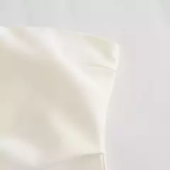 TRAF-Blusa sem mangas sem alças para mulheres, tops femininos, zíper traseiro, roupas de rua, tanque chique, moda verão, nova na internet