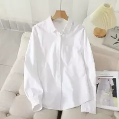 Camisa Oxford feminina casual de algodão, blusa e tops para senhora, camisas listradas brancas e azuis, roupa de boa qualidade, nova, outono 2022 na internet