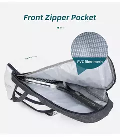 Mochila de remo de tênis dobrável para homens Squash Badminton Racket Bag Bolsa de transporte de raquetebol Sacos esportivos de grande capacidade - comprar online