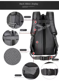 Mochila de viagem impermeável de nylon para homens, mochila de viagem casual ao ar livre, senhoras caminhadas camping montanhismo, sacos esportivos para jovens, novo - loja online