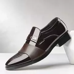 Sapatos de couro masculino, Formal Oxfords, Clássicos, Pontudo, Vestido, Casamento, Negócios, Casual, Escritório, Trabalhar