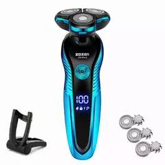 Imagem do ZOZEN-Barbeador elétrico recarregável para homens, lâmina, aparador de cabelo, corte, máquina de barbear, aparador de barba, seco, uso duplo