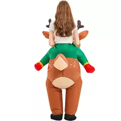 Adulto galo inflável traje engraçado unicórnio elk animais terno inflável halloween carnaval meio corpo explodir terno para cosplay na internet