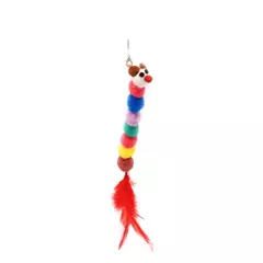 1 pçs porta pendurado minhocas de gato brinquedo auto jogar para gatos chato indoor gatinho brinquedo interativo para todas as raças caça exercício tédio - comprar online