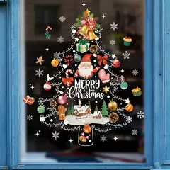 Santa and Snowman Christmas Window Adesivos, Decalques De Parede, Ano Novo, Home Decor, Feliz Natal Decorações, Presentes de Natal, 2022 - loja online