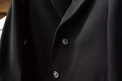 Casaco de mistura de lã único masculino Mauroicardi, sobretudo longo preto quente, roupa de alta qualidade, luxo, outono, inverno, 2022