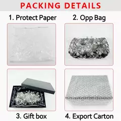 Bolsa De Diamante Para Mulheres, Saco De Noite, Saco De Jantar, Oco De Cristal, Mão De Strass, Festa De Casamento De Luxo, Presente De Natal, Mais Recente na internet