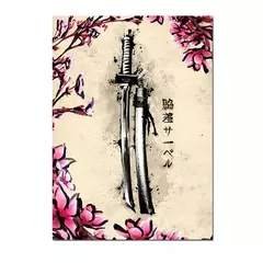 Japonês Samurai Canvas Pintura Wall Art, Cartazes e Impressões de Personagem, Decoração para Casa, Imagem para Sala, Quarto Estética