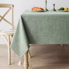 Toalha de mesa impermeável de algodão e linho, mesa retangular, anti-escaldante, high-end, pequeno, fresco