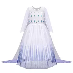 Imagem do Elsa anna vestidos de princesa meninas malha lantejoulas vestido crianças cosplay neve rainha trajes halloween carnaval festa aniversário vestidos