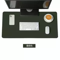 Mouse Pad de couro PU portátil, camurça branca, impermeável, antiderrapante, grande esteira de mesa de jogos, teclado de computador - comprar online