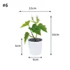 Árvore plástica artificial do bonsai para a decoração home, plantas envasadas, potenciômetro pequeno da simulação, arranjo da flor, ornamentos do jardim