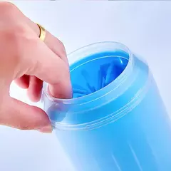 Limpador de patas de animais de estimação, material de silicone macio, copo de lavagem de pés de animais de estimação, limpador de pés de gato e cachorro, massagem portátil, suprimentos de limpeza de patas de animais de estimação - loja online