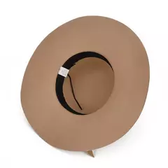 Imagem do Chapéu Fedoras de abas largas feminino, guarda-sol versátil, apropriado para vestido, básico, elegante, cor sólida, moda feminina