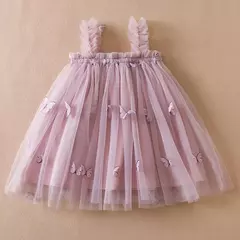 Vestido Borboleta 3D para Bebé Menina, Roupa Infantil, Festa de Aniversário, Vestidos Luxuosos Elegantes, Roupas Doce Verão, Novo, 1-5Y na internet