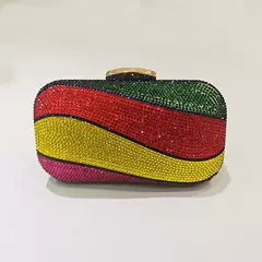 Bolsa de ombro strass cristal brilhante de luxo para mulheres, mini bolsa para festa de casamento, corrente, bolsa noite, banquete, moda senhora na internet
