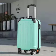 Conjunto de malas rolantes e bolsas de viagem com rodas giratórias 20 '' maleta de bagagem com carrinho de cabine grande capacidade - Wolf Magazine