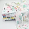 Swaddle de musselina macia para bebé, cobertores infantis, envoltório recém-nascido, estilo Ins, 100% algodão, 120x110cm, 1pc