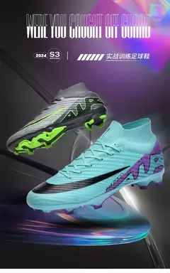 Sapatos de futebol ultraleves antiderrapantes interiores para homens, grampos profissionais, treinamento de grama, tênis original, botas de futebol - comprar online