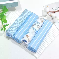 Imagem do Swaddles Flanela de Algodão para Bebés, Envoltório Macio, Meninas, Rapazes, Supersoft, Lençol para Receber, 100% Algodão, Conjunto 4 peças