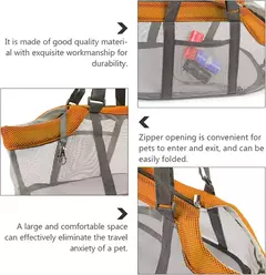 Sacos de transporte para animais de estimação malha dobrável pet transportadora bolsa para cães pequenos schnauzer em miniatura cães em miniatura - loja online