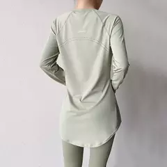 Roupas de ioga de manga comprida femininas, roupas esportivas para academia, blusas de corrida, tops esportivos, camiseta fitness, roupas de treino 2022 - loja online