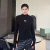 Iefb-suéter de malha personalizado masculino, pulôveres finos, tops estilo coreano, design de nicho, moda masculina, outono, inverno, novo, 9C2550