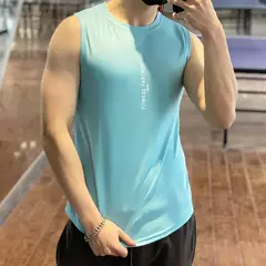 Malha de musculação masculina com regatas de corrida, treino de ginástica, camisa sem mangas fitness, camiseta de secagem rápida masculina, colete esportivo verão 2020 - comprar online