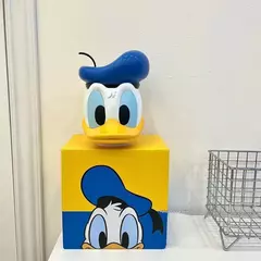 Imagem do Disney pato donald dos desenhos animados boneca poupança pote mudança jar mickey mouse figura de ação modelo cofrinho anime criança brinquedos presentes