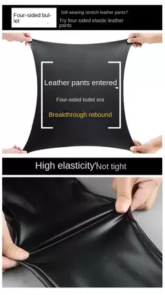 Calça feminina de couro estica, calça casual de veludo inverno, perneira de lápis feminina grossa quente, cintura alta, outono - Wolf Magazine