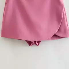 TRAF-Saias curtas femininas de zíper lateral de cintura alta, estilo pareo vintage, moda feminina - Wolf Magazine