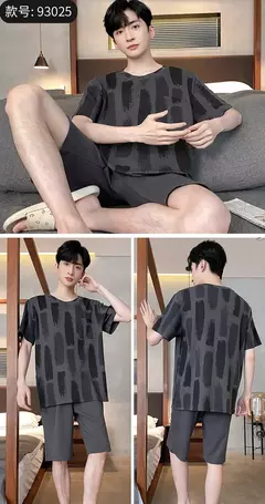 Verão Mens Plus Size Lounge Wear Moda Pijama De Algodão Manga Curta Pj Set Impresso Elegante Xadrez Homewear 3xl 4xl Pijamas - Wolf Magazine