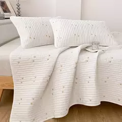 Qualidade capa de cama xadrez puro algodão lavado colcha cobertor grau a algodão acolchoado folha capa verão colcha têxteis para casa