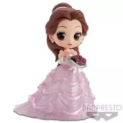 Imagem do Genuine bandai qposket casamento vestido versão disney princesa anime figuras figura de ação coleção modelo brinquedo presente para crianças